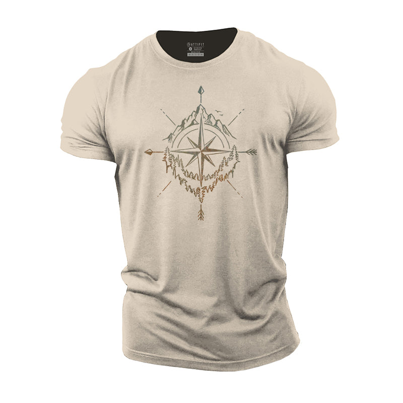 Mountain Compass Cotton T-shirts