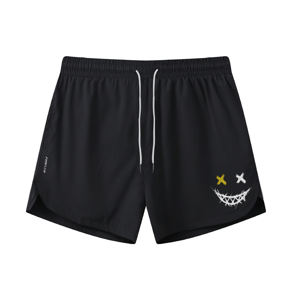 Smiley Athletic Quick-Dry Shorts
