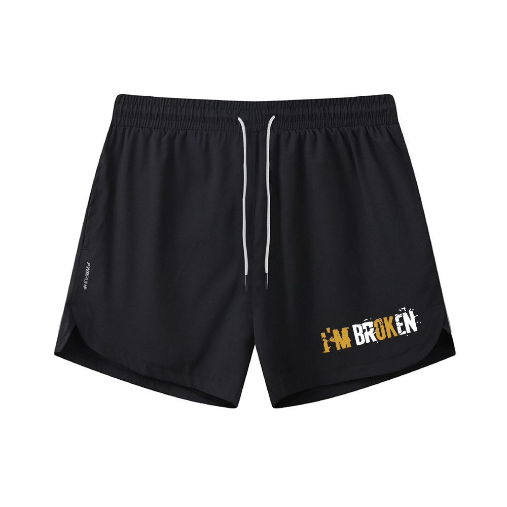 I Am Ok Athletic Quick-Dry Shorts