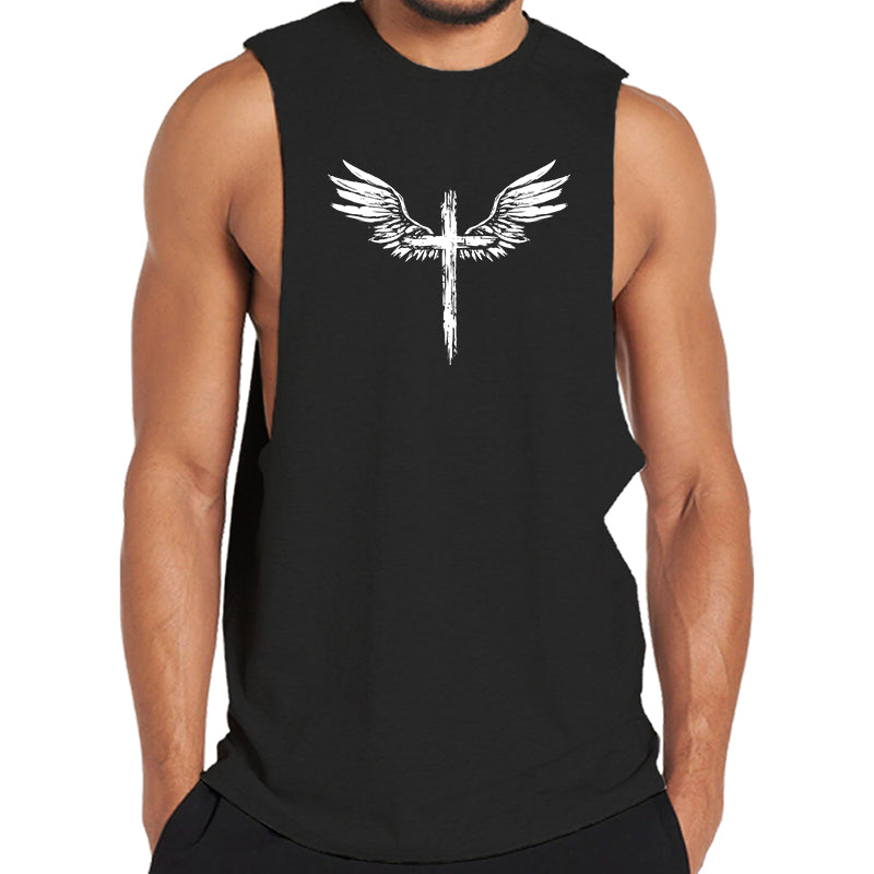 Wing Cross Graphic Tank Top