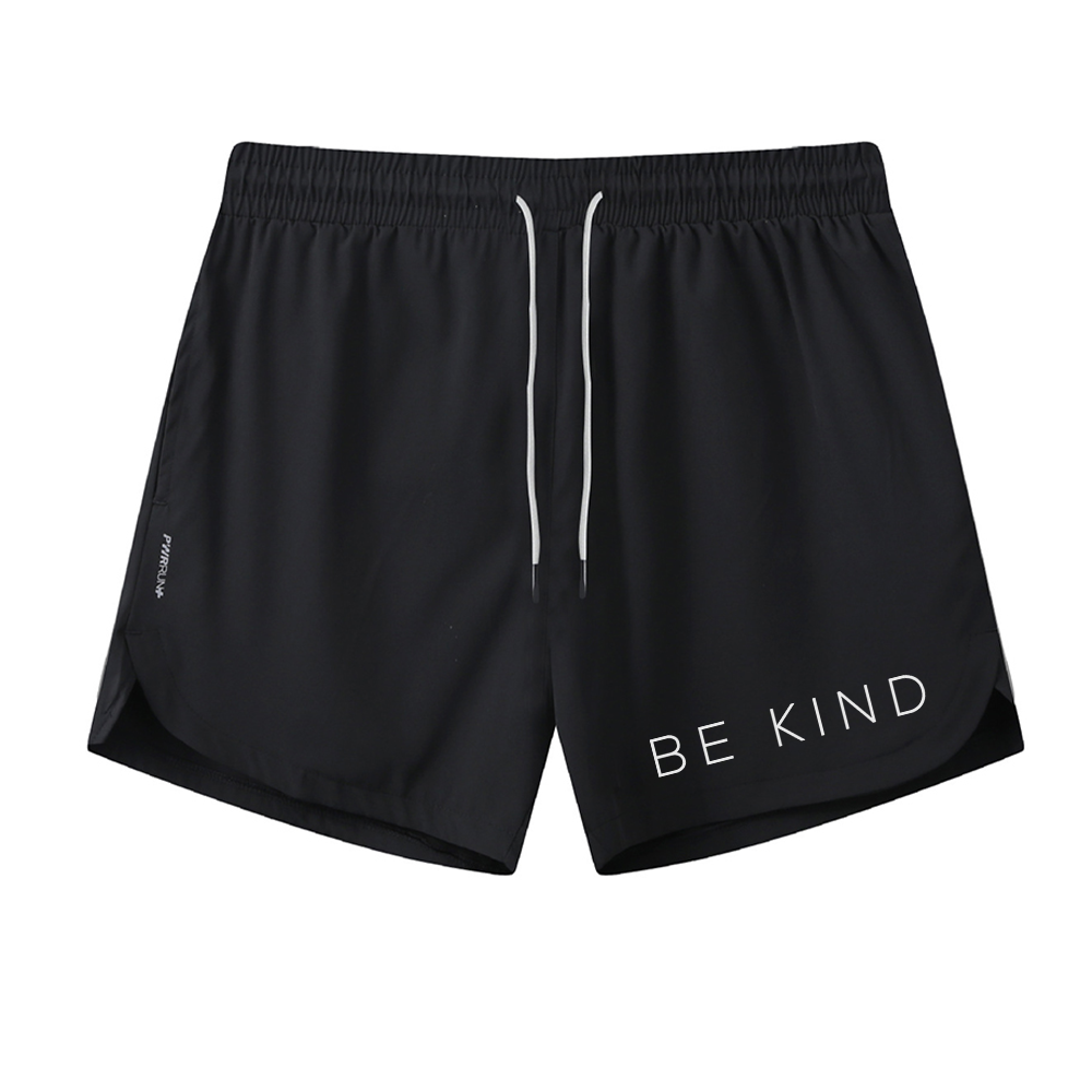 Men's Quick Dry Be Kind Graphic Shorts