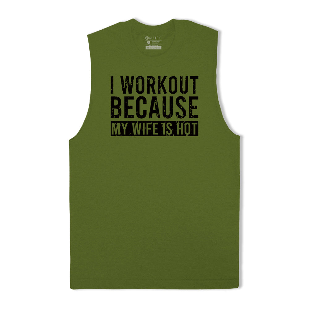 I Workout Graphic Tank Top