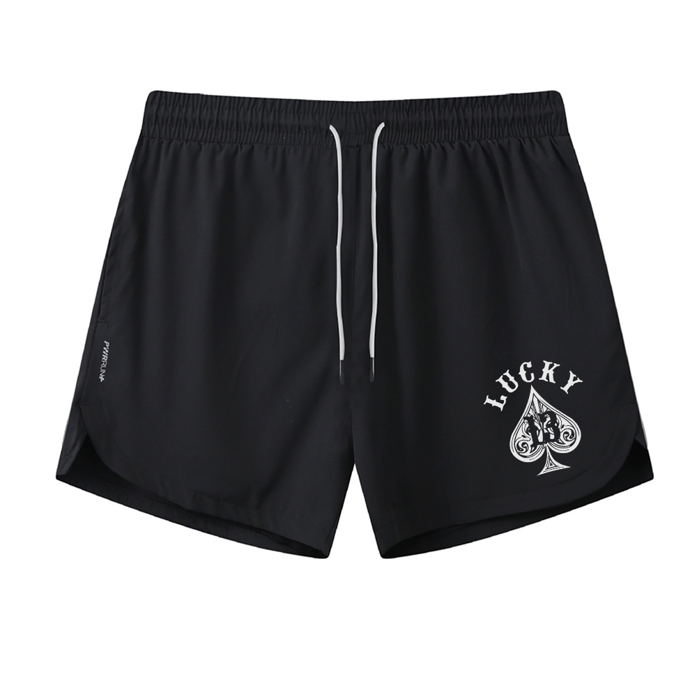 Lucky 13 Spades Athletic Quick-Dry Shorts