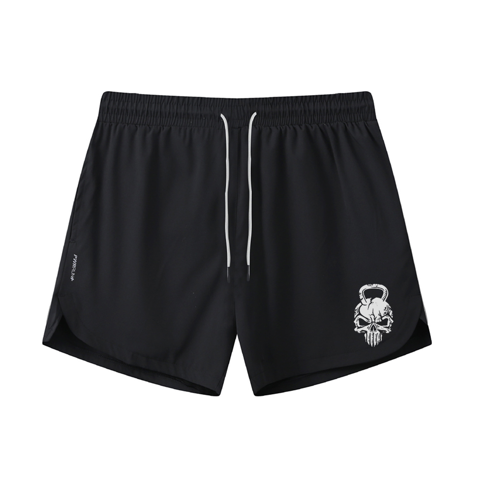 Dumbbell Skull Athletic Quick-Dry Shorts