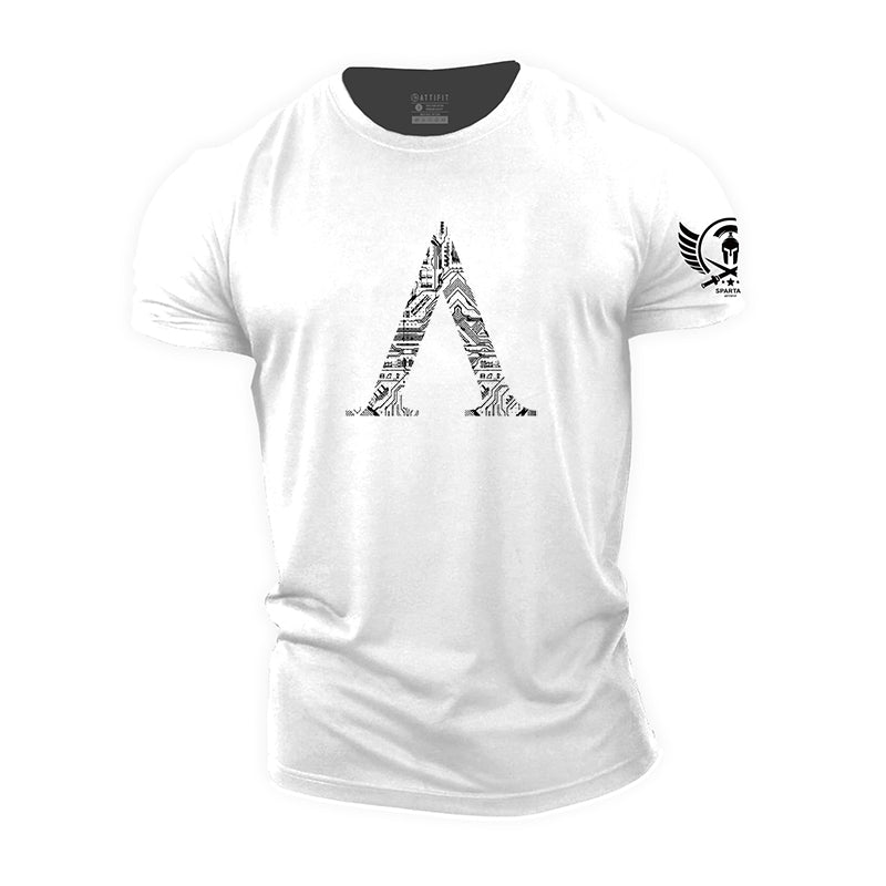 Spartan 'A' Shield Cotton T-Shirt