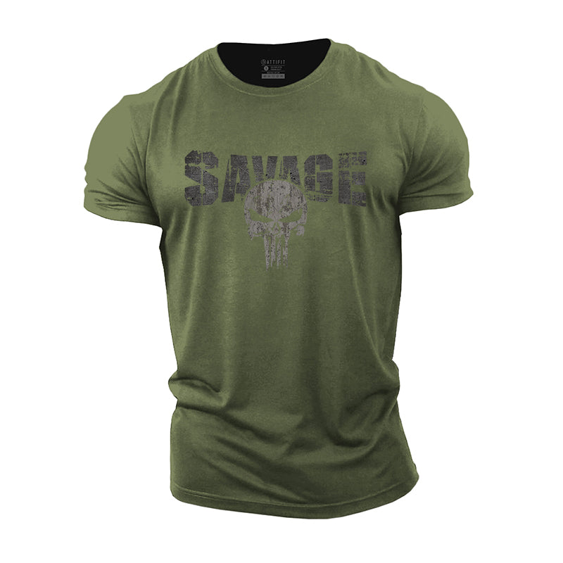 Savage Graphic Men's Fitness T-shirts