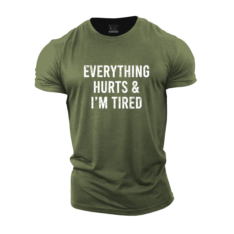 I'm Tired Graphic Cotton T-Shirt