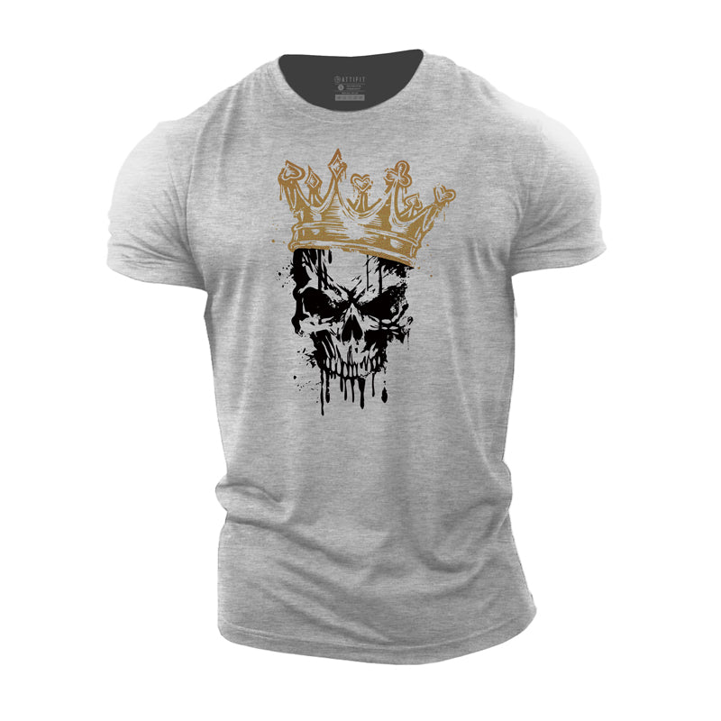 Poker Crown Skull Cotton T-Shirt