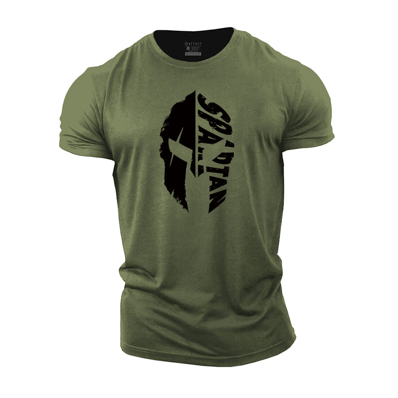 Cotton  Spartan Graphic Men's T-shirts