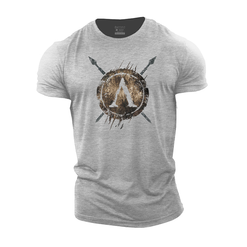Spartan 'A' Shield Cotton T-Shirt