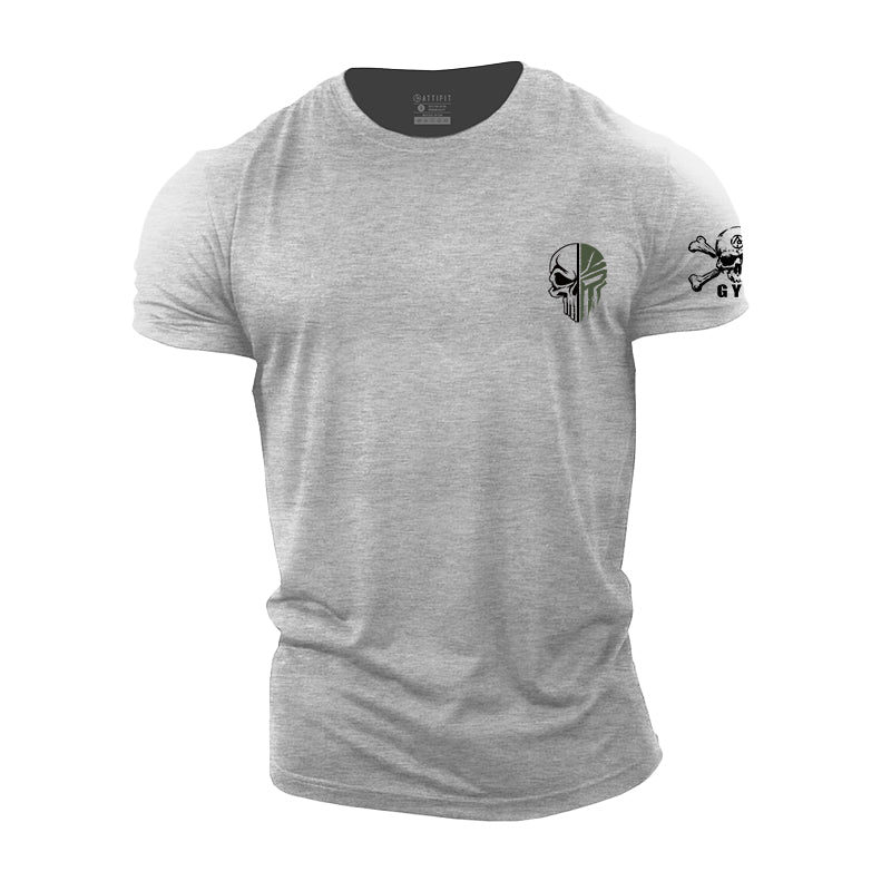 Spartan Skull Men's Fitness T-shirts
