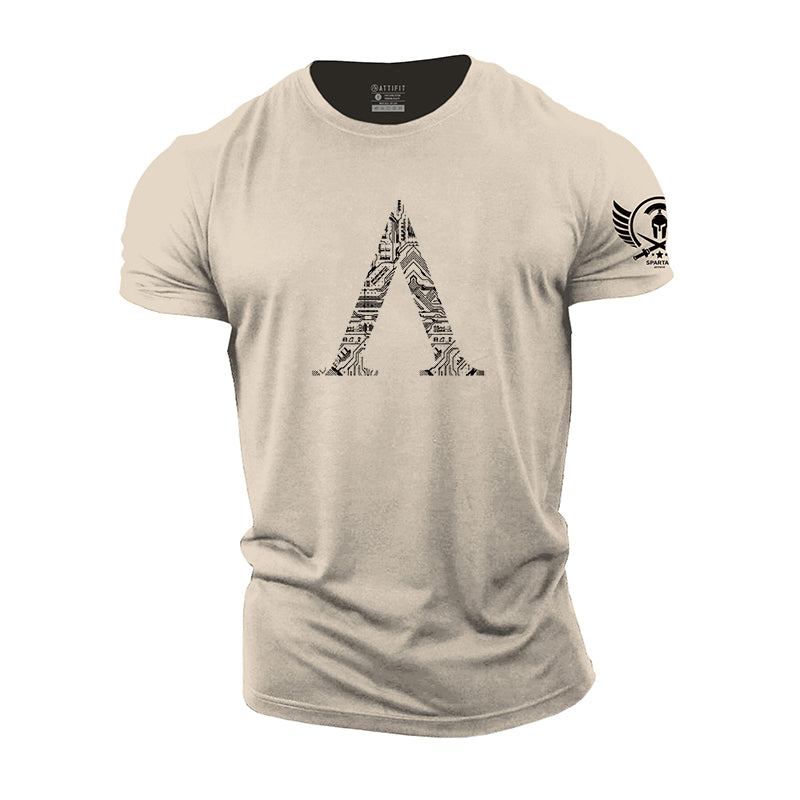 Spartan 'A' Shield Cotton T-Shirt