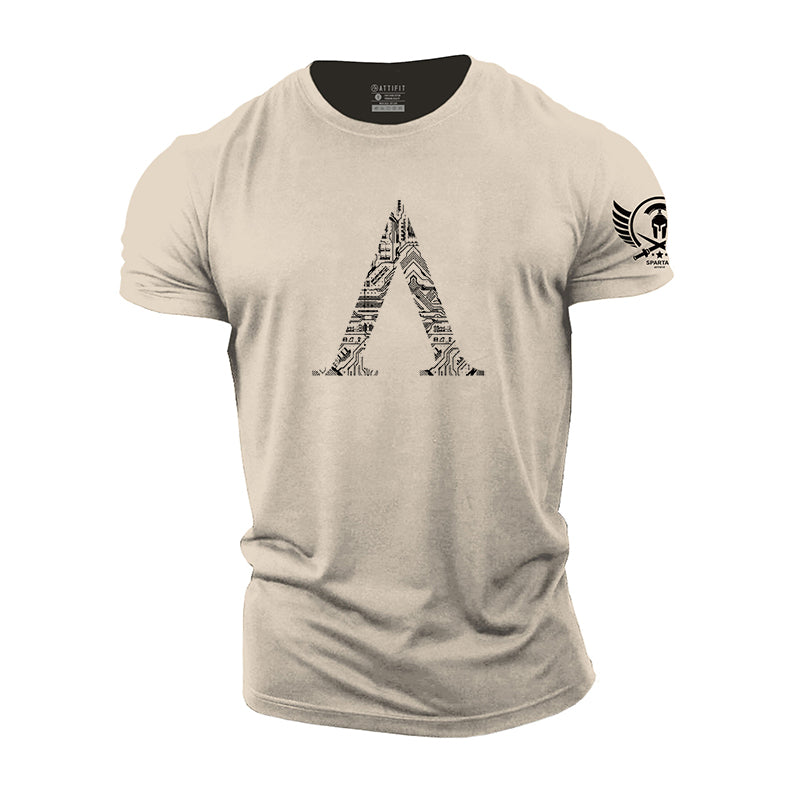 Spartan 'A' Shield Graphic Men's Workout T-shirts