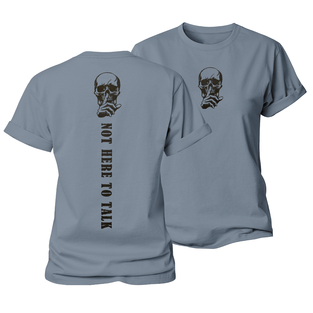 Not Here to Talk Women's Cotton T-Shirt