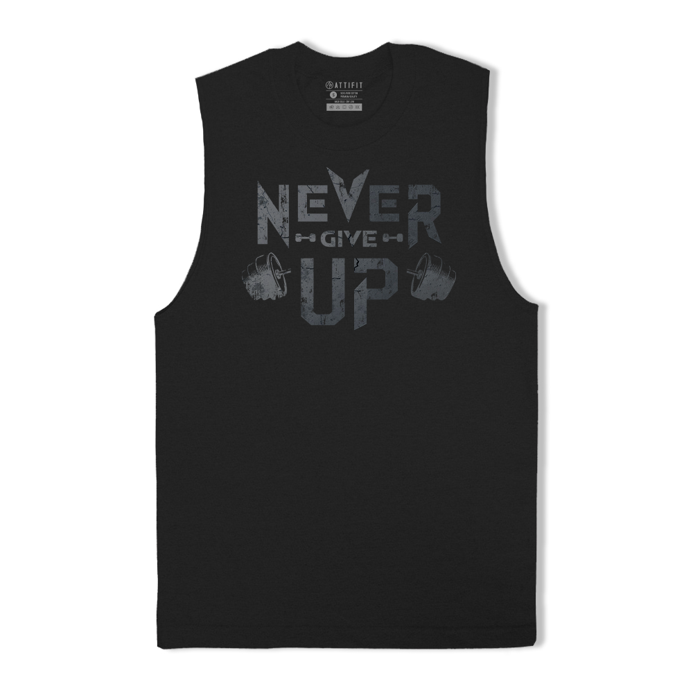 Never Give Up Skull Tank Top