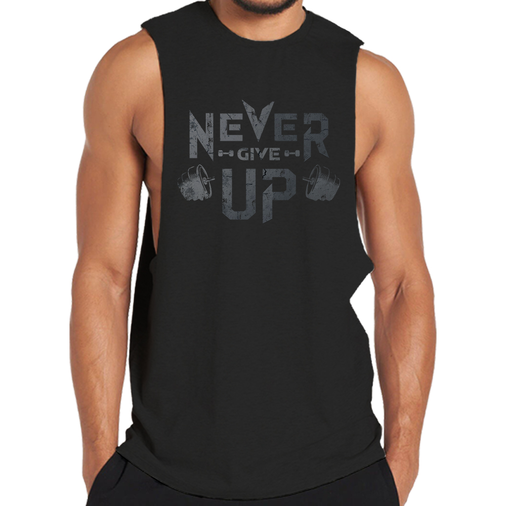 Never Give Up Skull Tank Top