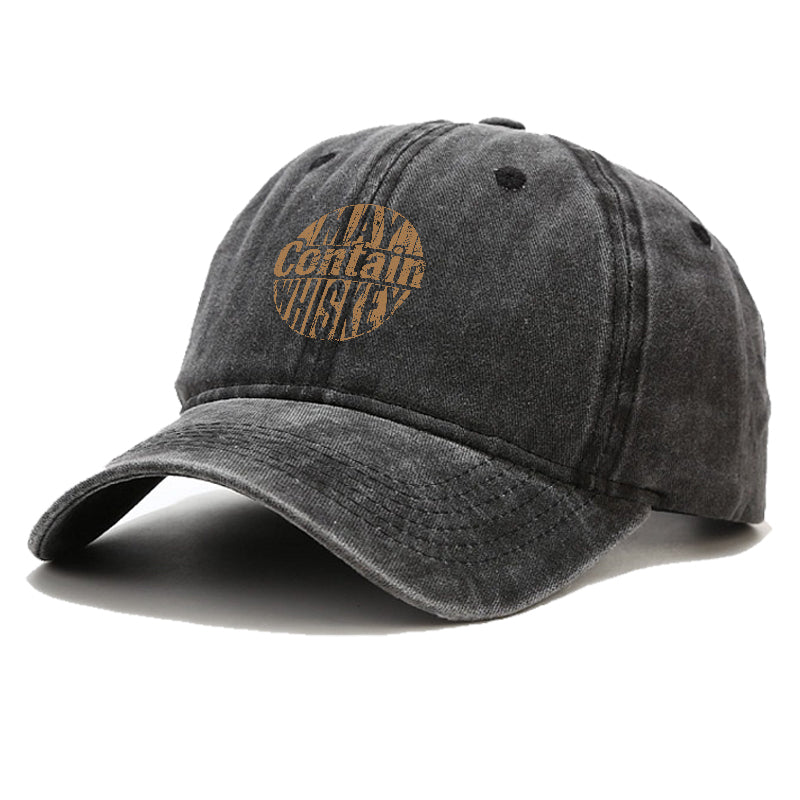 May Contain Whiskey Vintage Cap