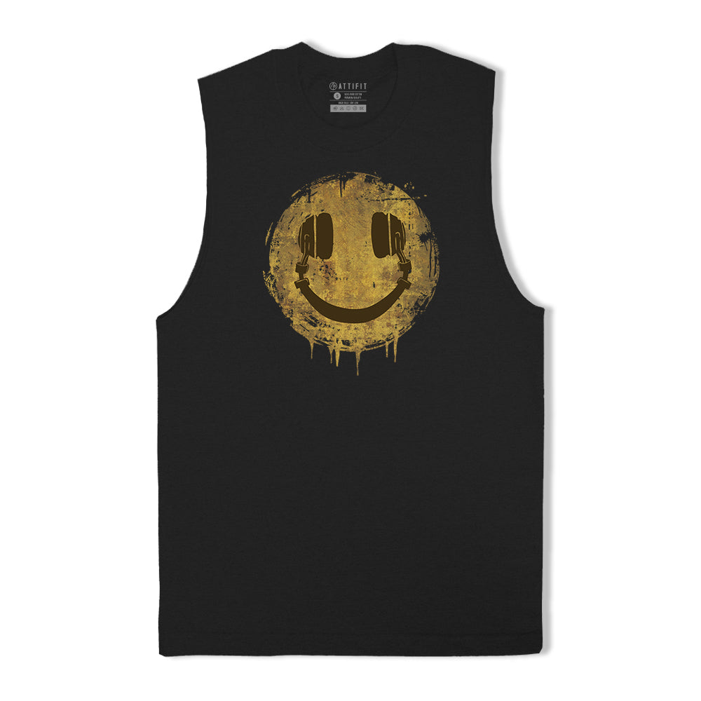 Smile Headphones Tank Top
