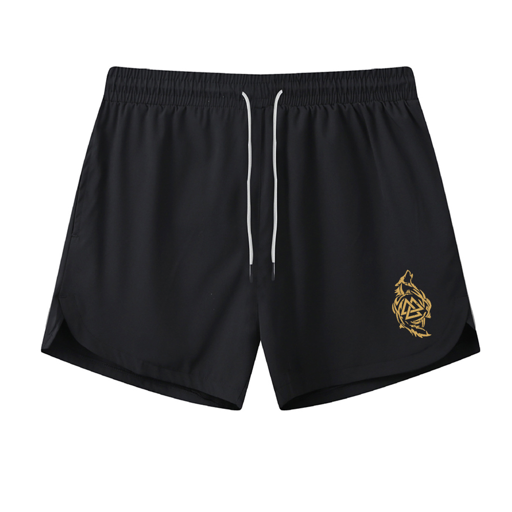 Valknut Wolf Athletic Quick-Dry Shorts