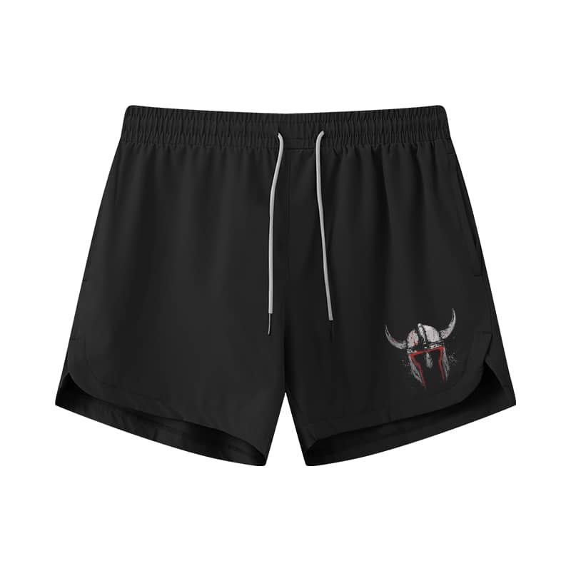 Viking Helmet Athletic Quick-Dry Shorts