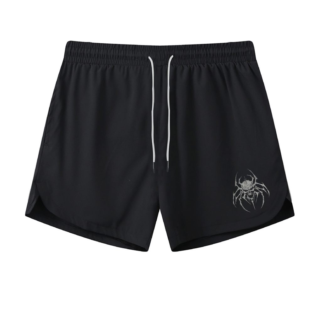 Spider Skull Athletic Quick-Dry Shorts