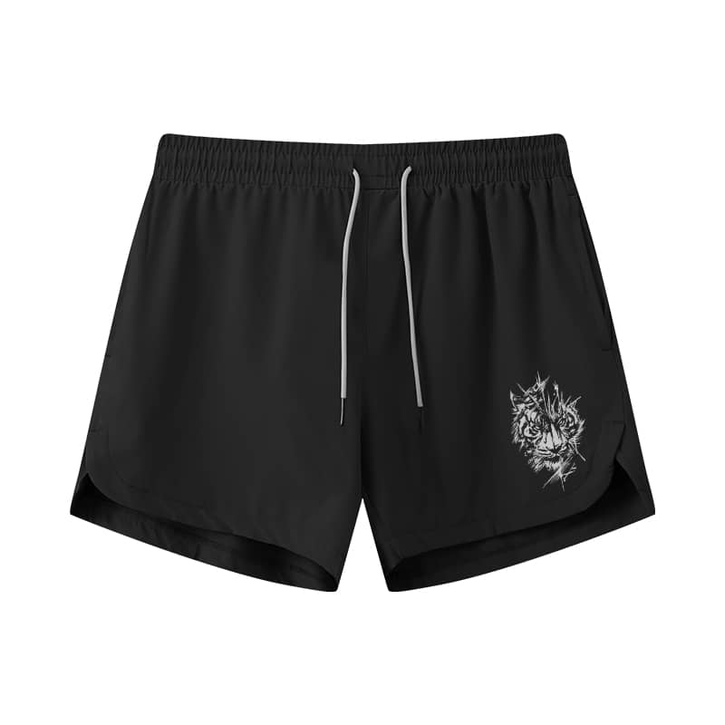Sketch Tiger Athletic Quick-Dry Shorts