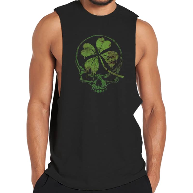 St.Patrick's Lucky Skull Tank Top
