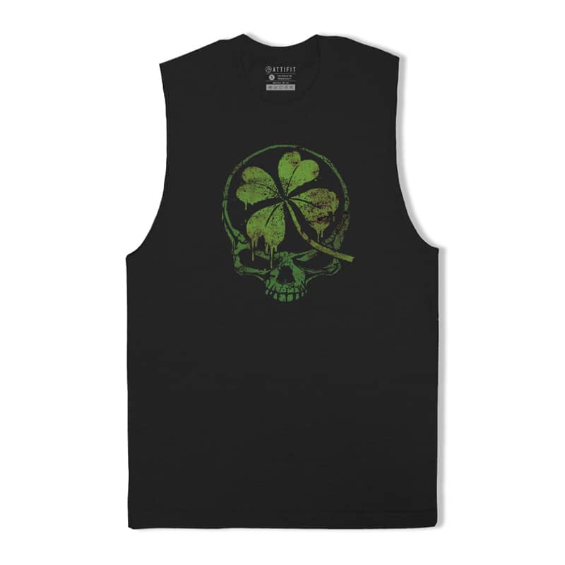 St.Patrick's Lucky Skull Tank Top