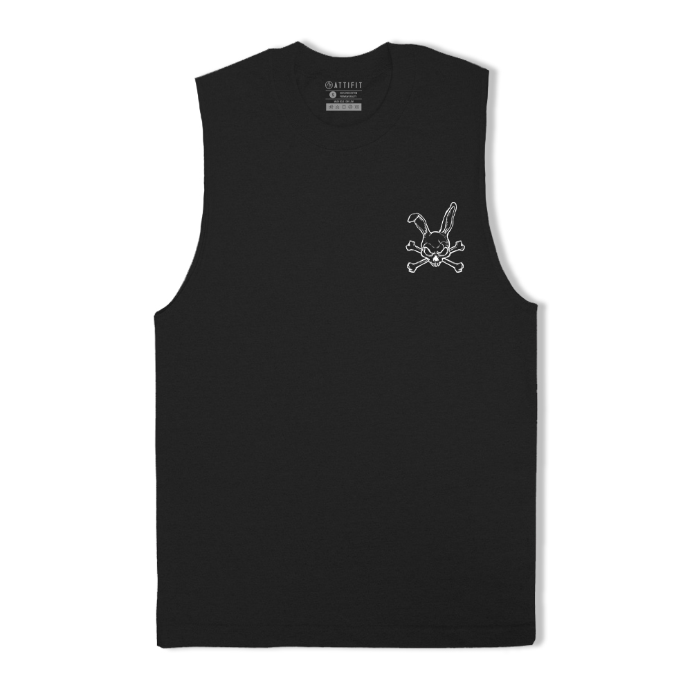 Skeleton Rabbit Smiley Tank Top