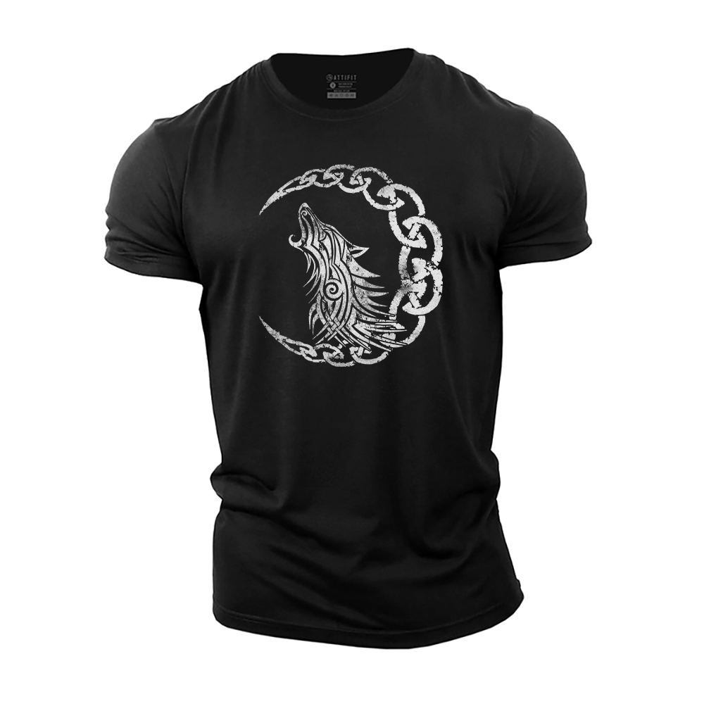Viking Wolf Cotton T-Shirt
