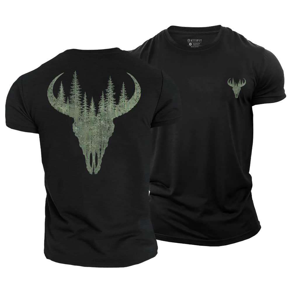Woodland Horn Cotton T-Shirt