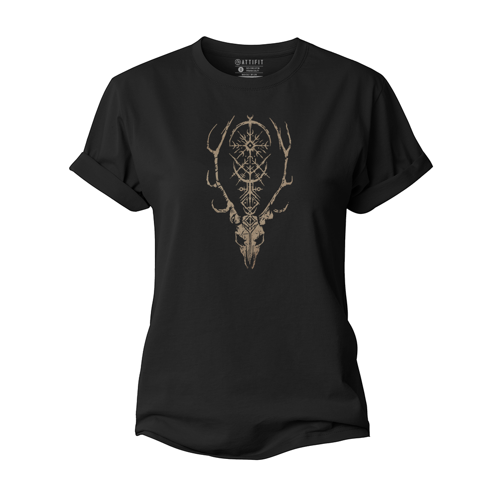Viking Elk Women's Cotton T-Shirt