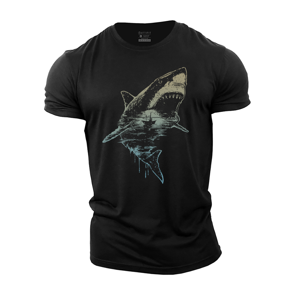 Shark Storm Cotton T-Shirt