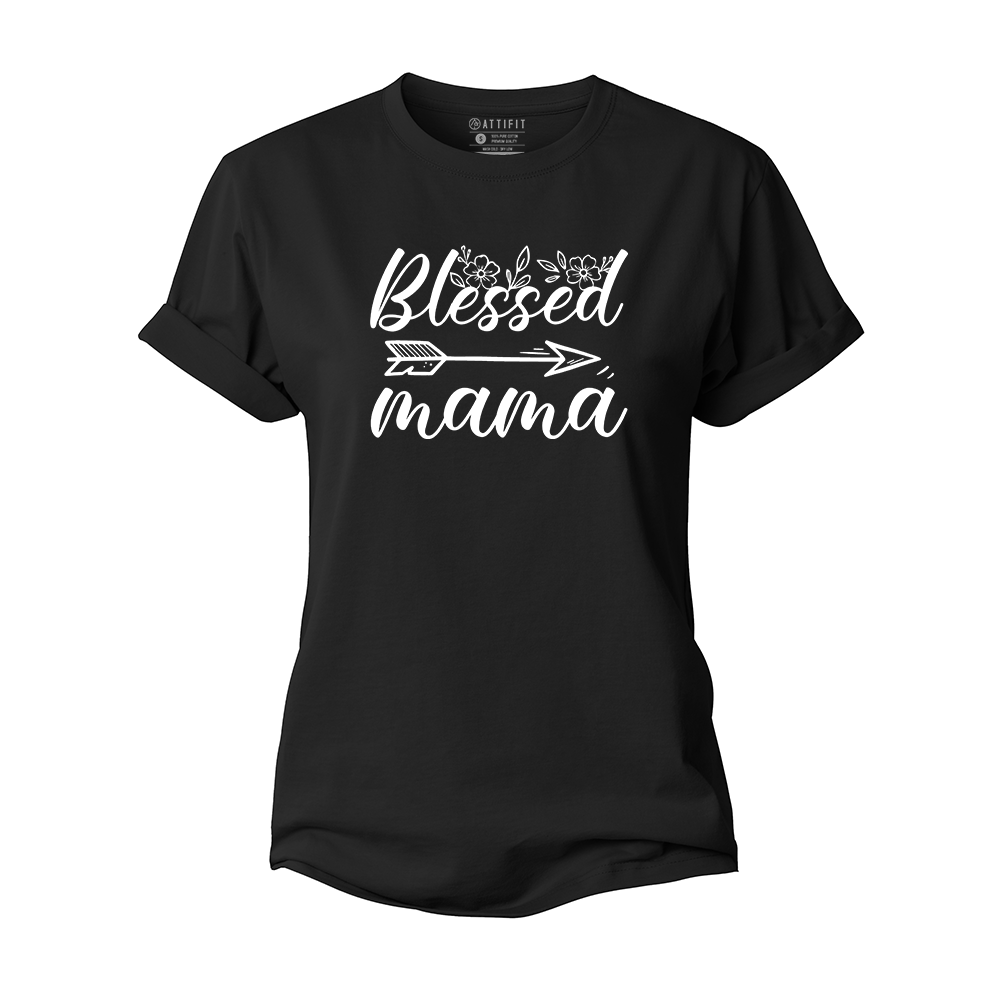 Blessed Mama Women's Cotton T-Shirt
