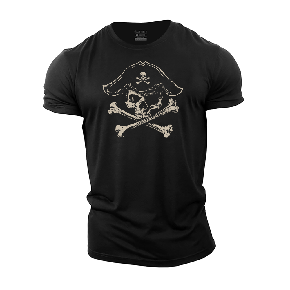 Pirate Skull Cotton T-Shirt