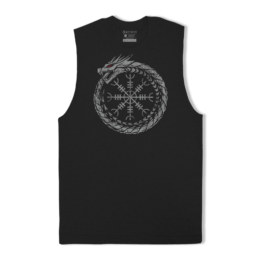 Jormungandr Helm of Awe Tank Top