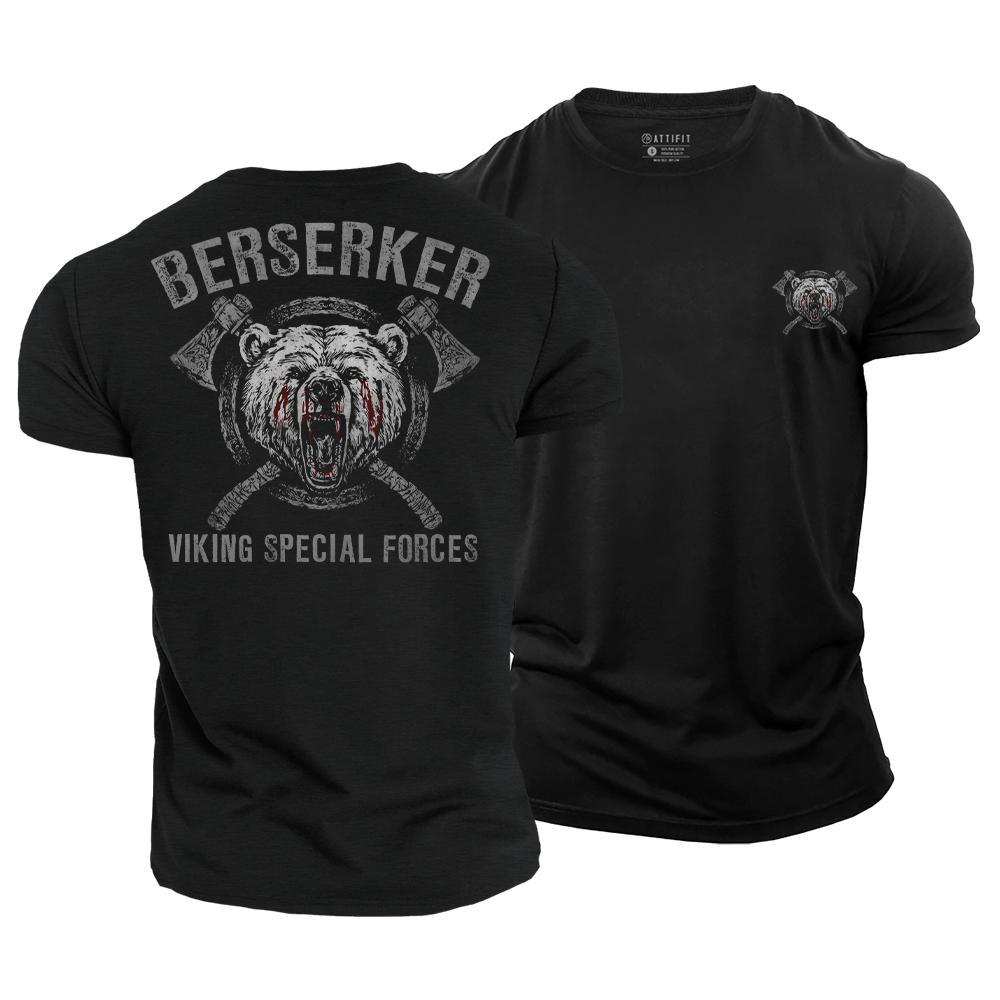 Berserker Bear Cotton T-Shirt