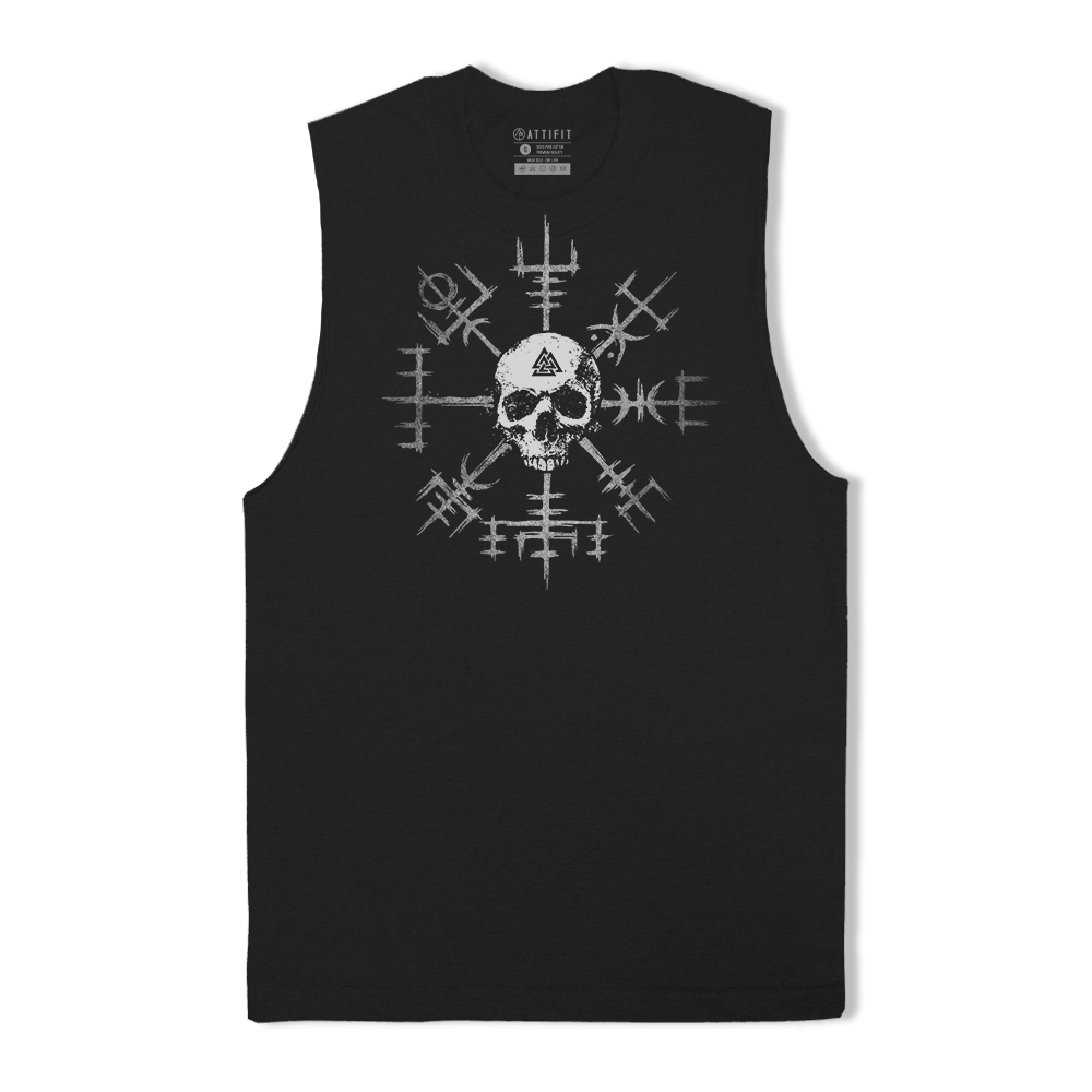 Viking Compass Skull Tank Top