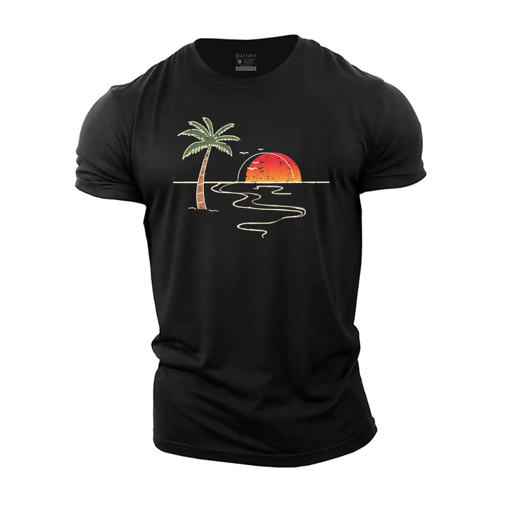 Sunset Drift Cotton T-Shirt
