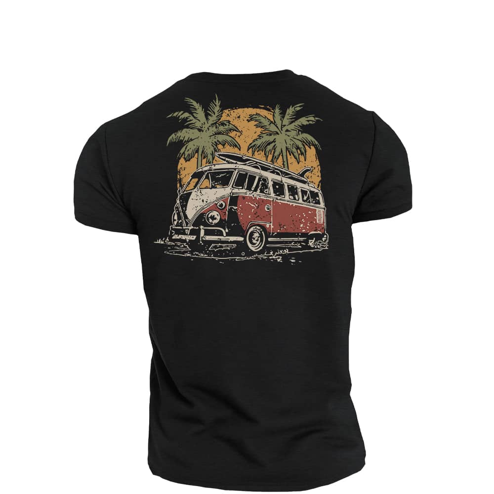 Bus Vacation Cotton T-Shirt