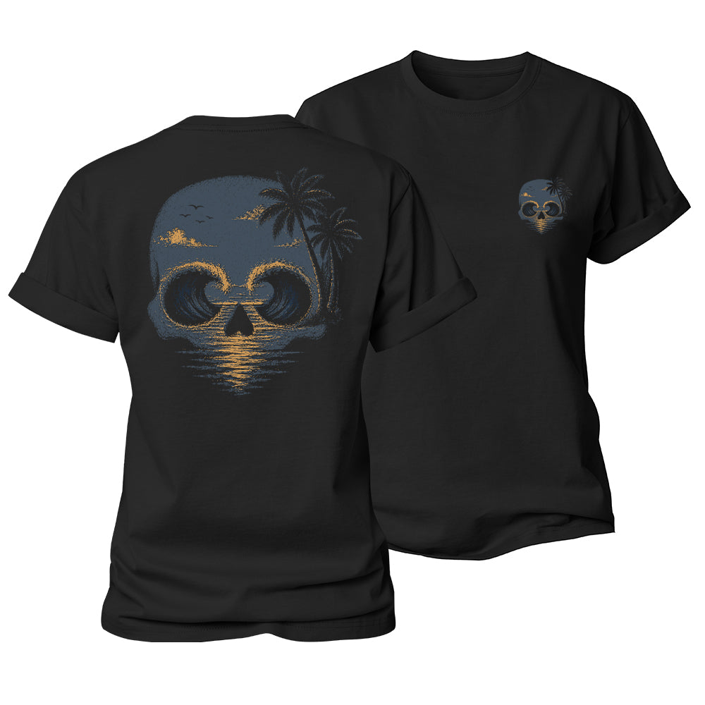 Ocean Skull Escape Women's Cotton T-Shirt