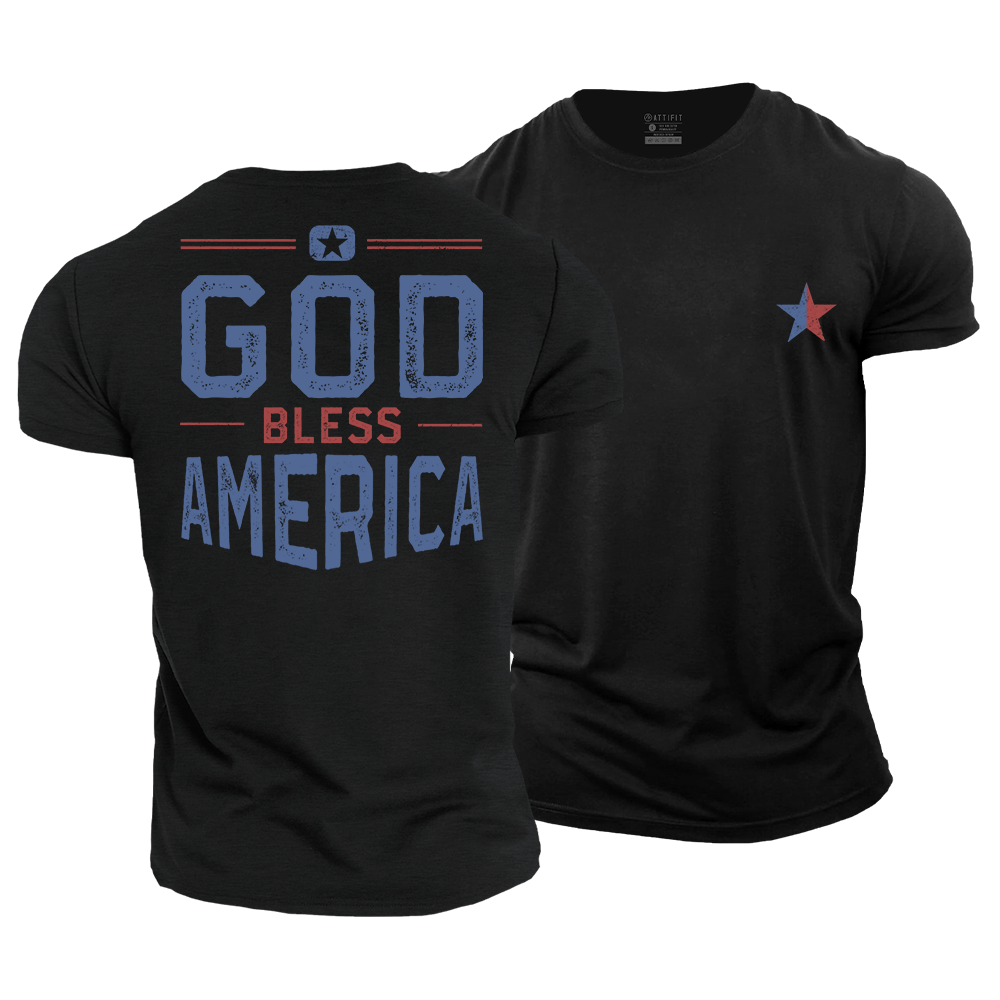 God Bless America Cotton T-Shirt