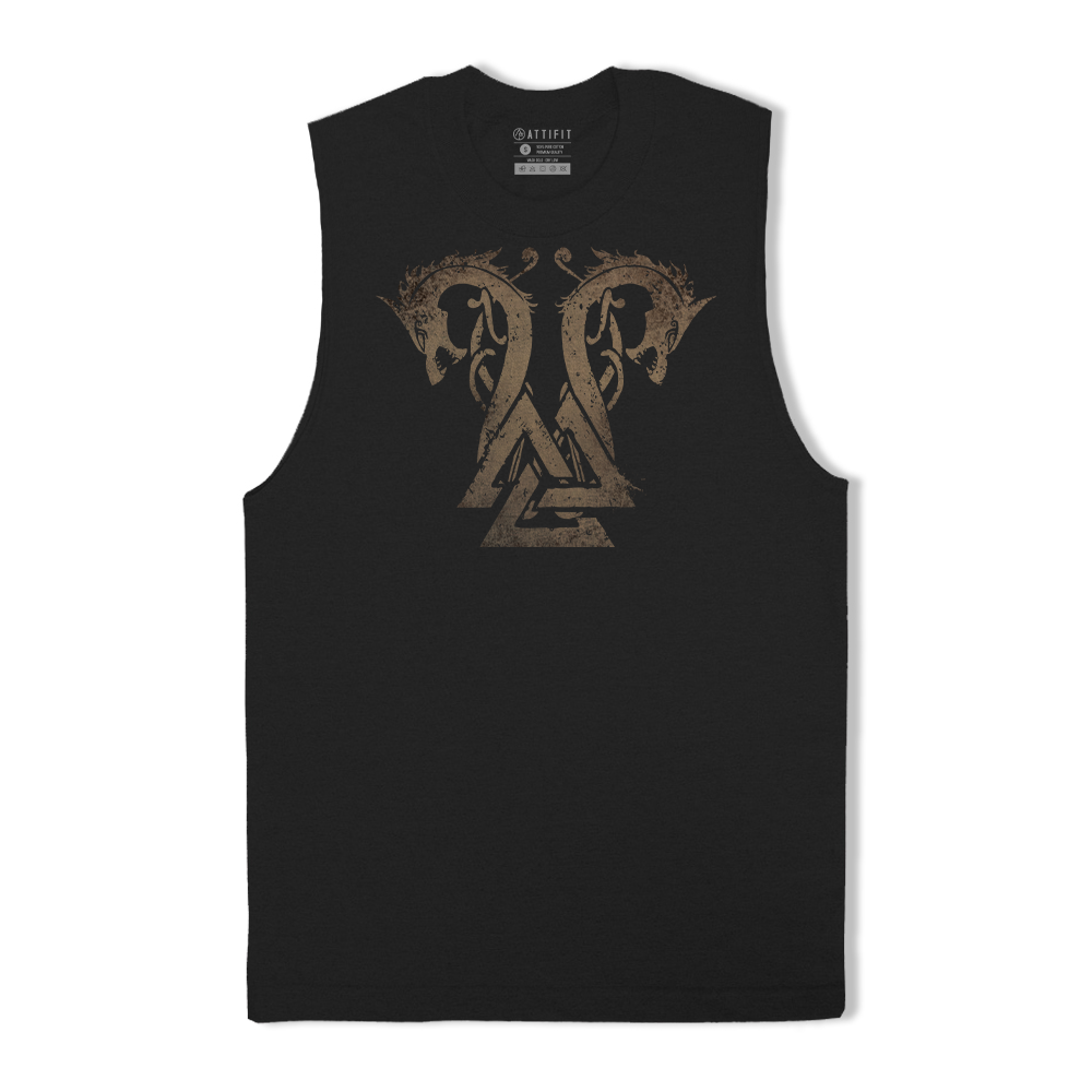 Twin Viking Dragons Tank Top