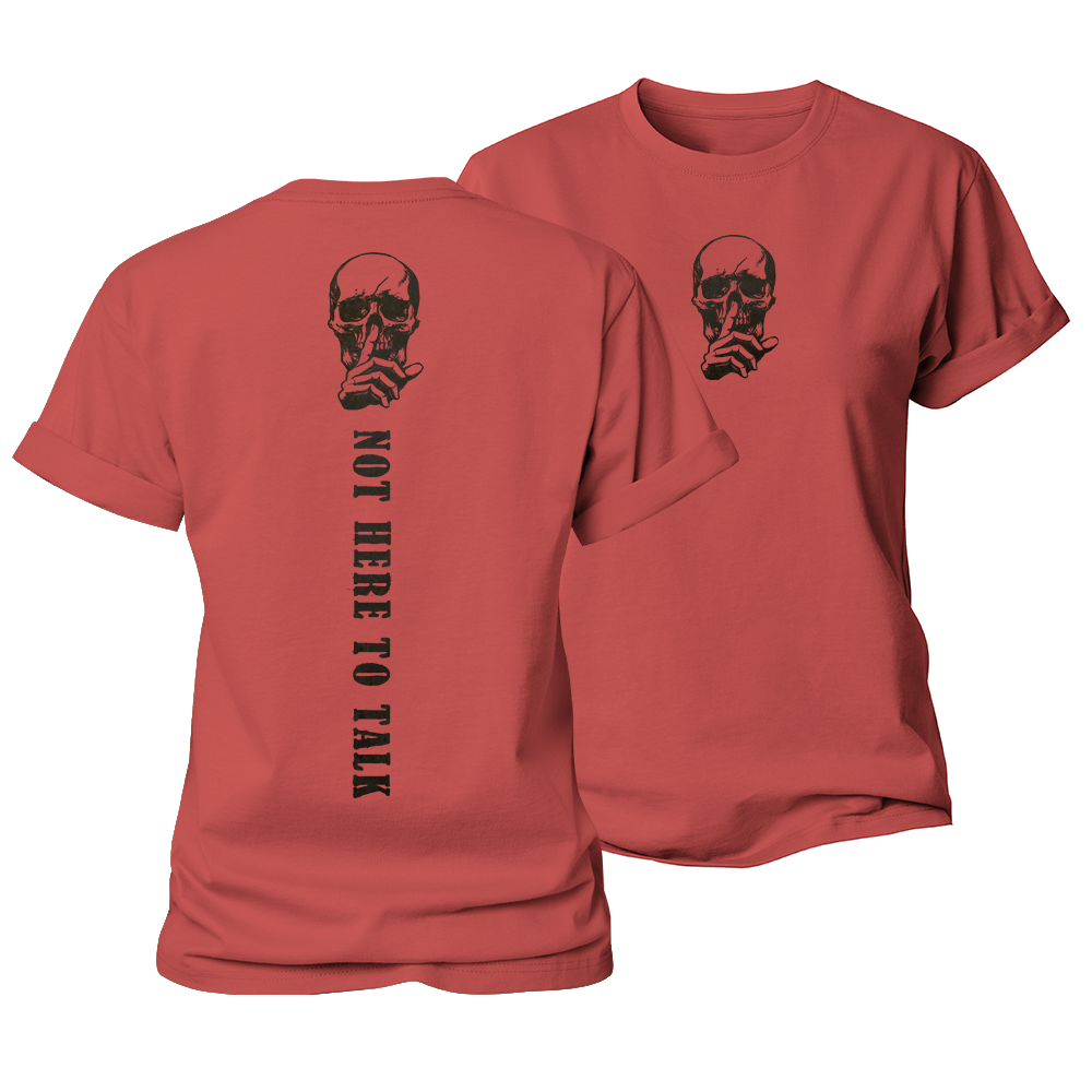 Not Here to Talk Women's Cotton T-Shirt