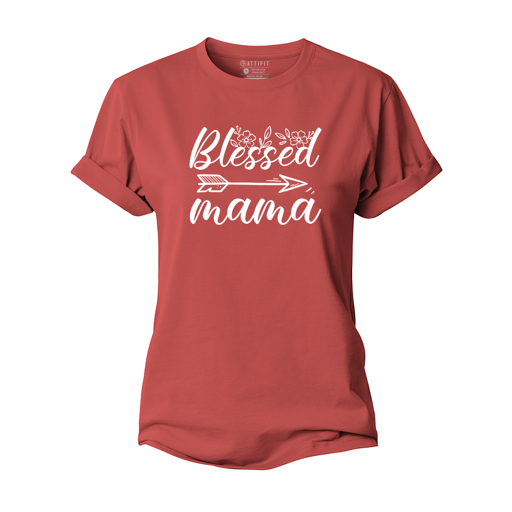 Blessed Mama Women's Cotton T-Shirt