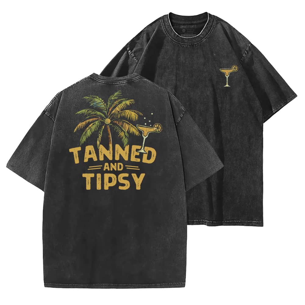 Tanned And Tipsy Vintage T-Shirt