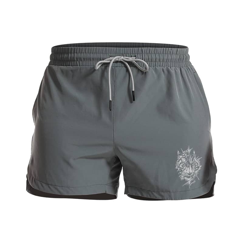 Sketch Tiger Athletic Quick-Dry Shorts