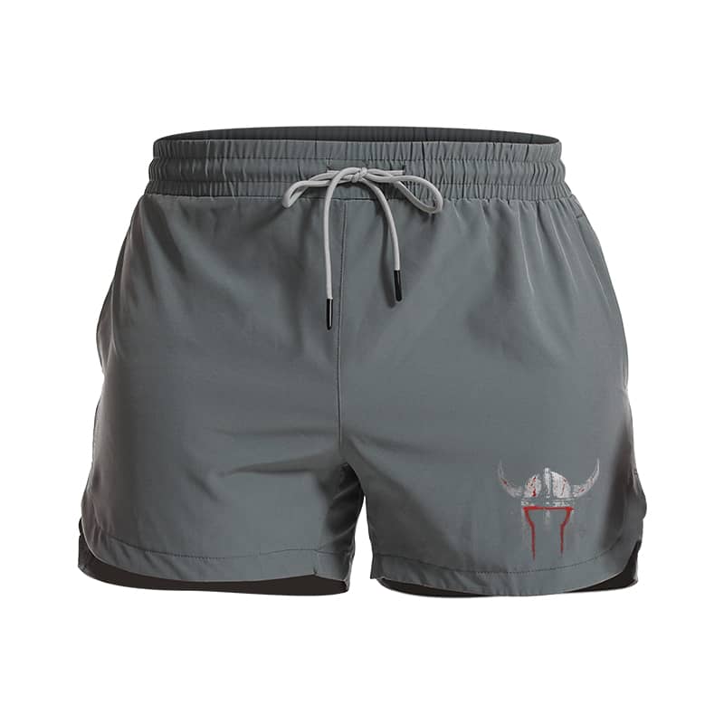 Viking Helmet Athletic Quick-Dry Shorts