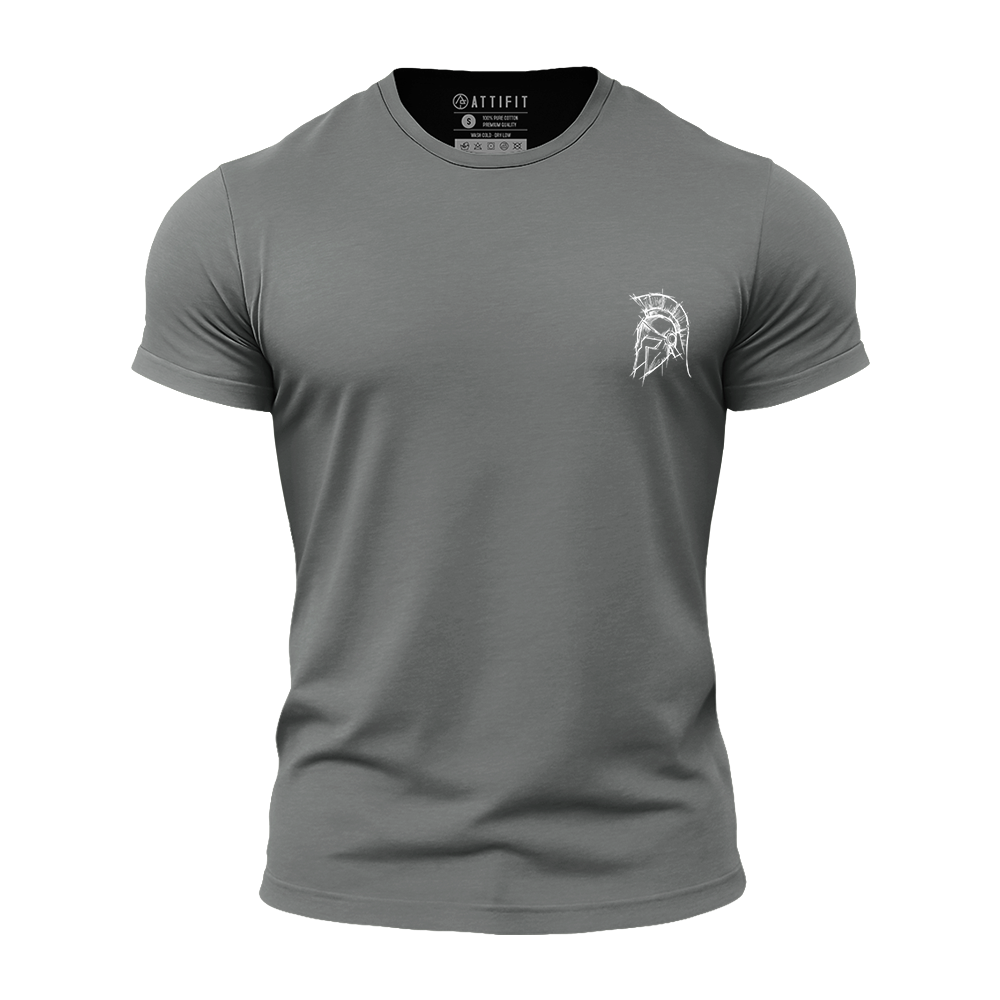 Sketch Spartan Portrait Athletic Quick-Dry T-Shirt