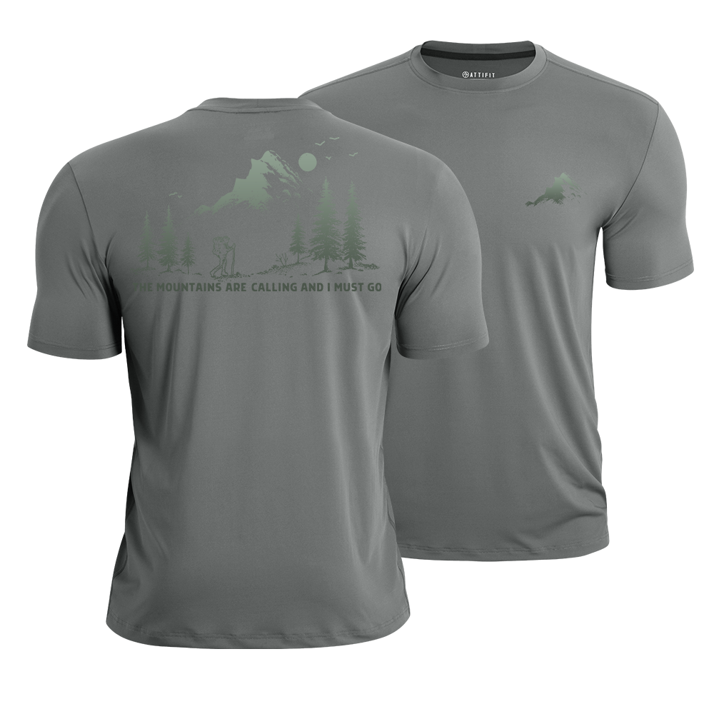 The Mountains Are Calling Athletic Quick-Dry T-Shirt